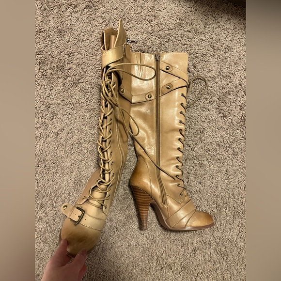 EUC naughty monkey leather boots - so gorgeous on! - Picture 2 of 6